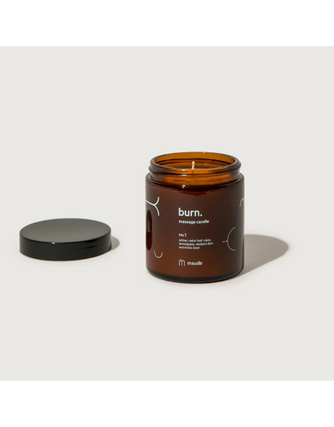 Свічка для масажу Maude BURN №1 AMBER, CEDAR LEAF & LEMONGRASS