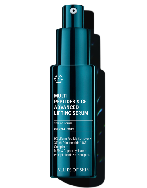 Сироватка мультипептидна з ефектом ліфтингу Allies Of Skin Multi Peptides & GF Advanced Lifting Serum 30mL