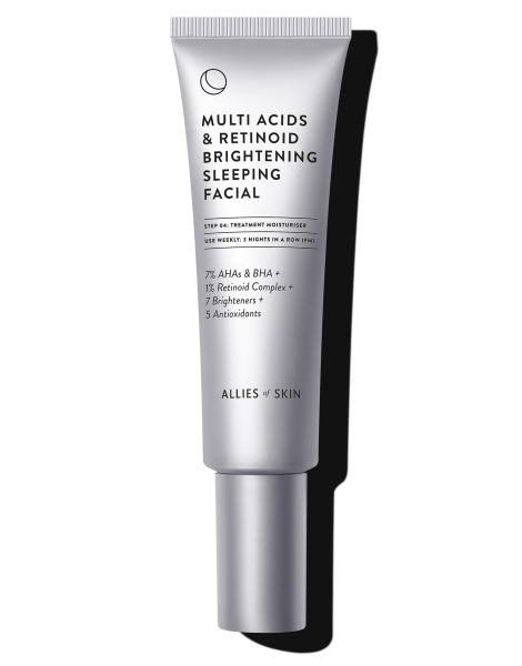 Пілінг нічний мультикислотний з ретинолом Allies Of Skin Multi Acids & Retinoid Brightening Sleeping Facial 50 \mL