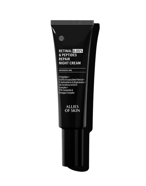 Крем нічний антивіковий з ретиналем 0.05% Allies Of Skin Retinal & Peptides Repair Night Cream 48mL