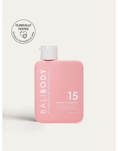 Масло для засмаги з насінням кавуна Bali Body Watermelon Tanning Oil SPF15