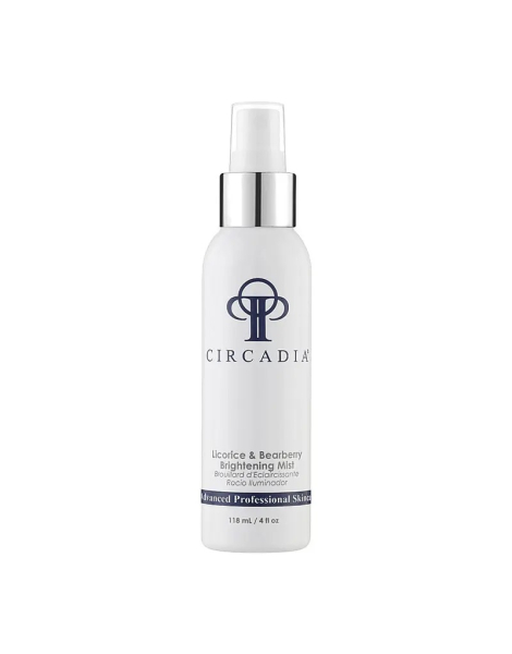 Спрей для обличчя на основі екстрактів солодки та мучниці Circadia Licorice & Bearberry Brightening Mist