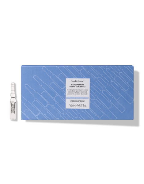 Ампули для обличчя «Зволоження та сяйво» Comfort Zone Hydramemory Hydra Glow Ampoule