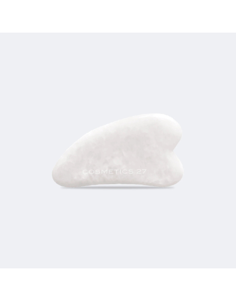 Гуа ша для масажу з білого нефриту Cosmetics 27 Gua Sha