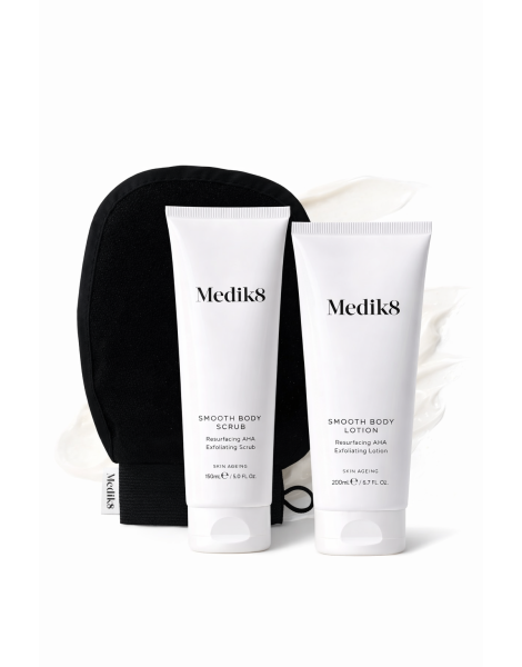 Система для сухої шкіри і гіперкератозу Medik8 Smooth Body Exfoliating Kit