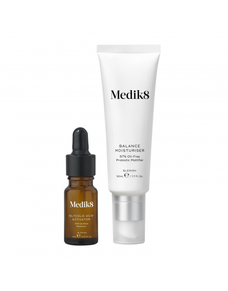 Матуючий крем з пробіотиками та AHA кислотами Medik8 Balance Moisturiser & Glycolic Acid