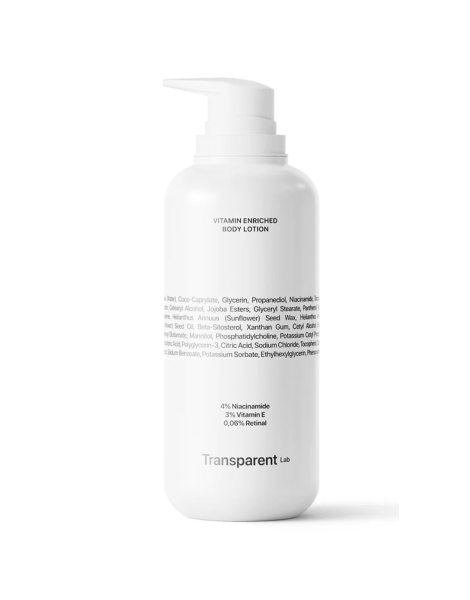 Збагачений вітамінами лосьйон для тіла Transparent Lab Vitamin Enriched Body Lotion 400mL