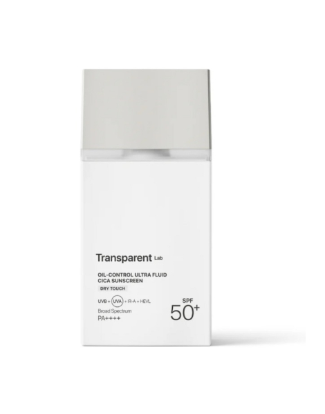 Сонцезахисний крем із центелою для контролю жирності шкіри Transparent Lab OIL-CONTROL ULTRA FLUID CICA SUNSCREEN 100mL